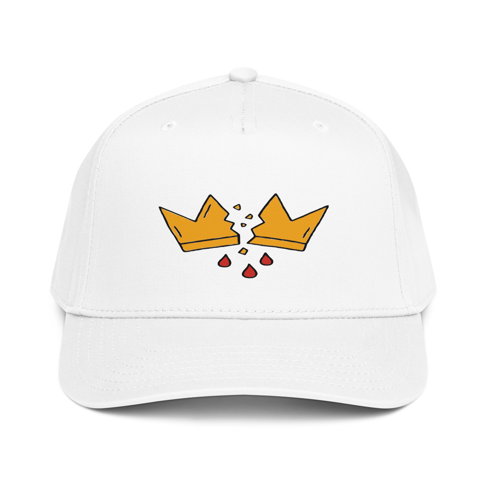 Otto Cap 31-069 I 5 Panel Mid Profile Baseball Cap (White / One Size)