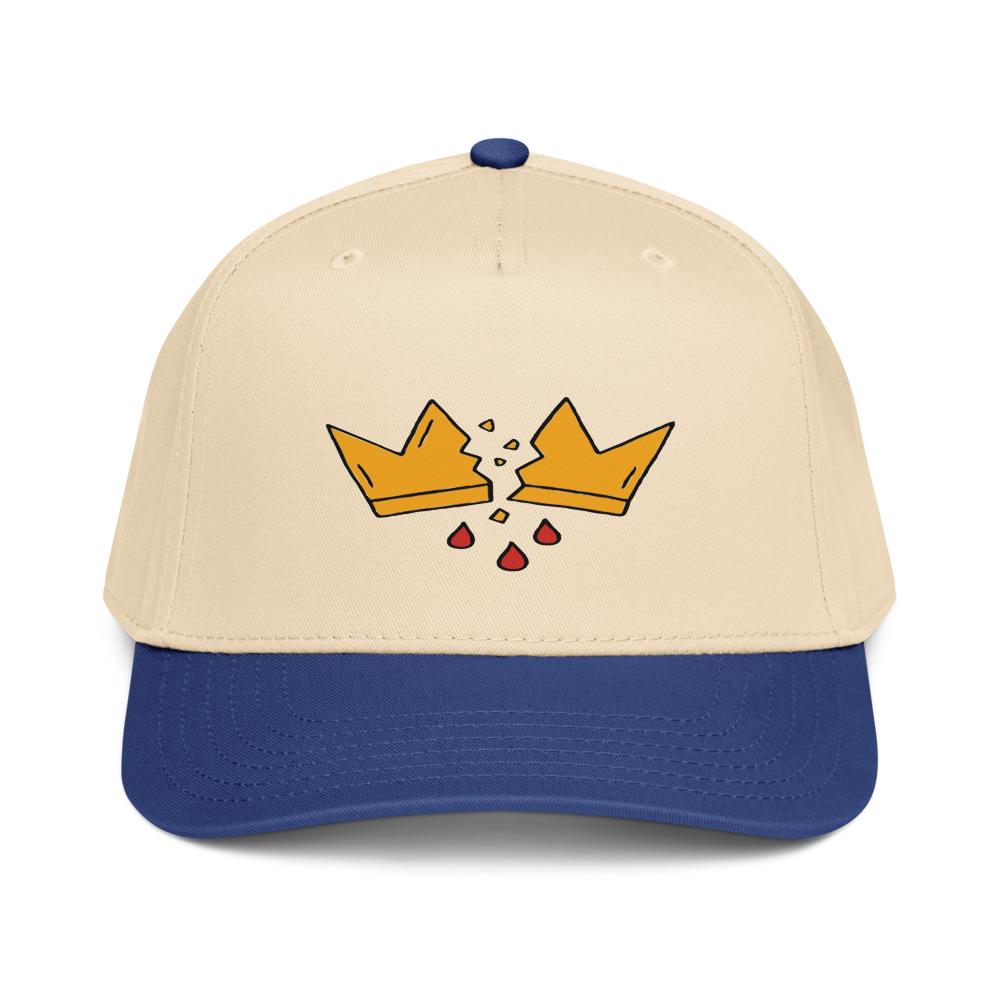 Otto Cap 31-069 I 5 Panel Mid Profile Baseball Cap (Royal/Natural / One Size)