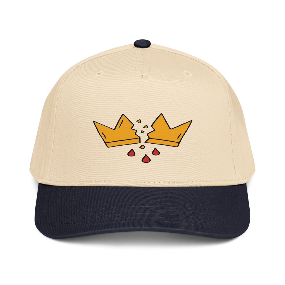 Otto Cap 31-069 I 5 Panel Mid Profile Baseball Cap (Navy/Natural / One Size)