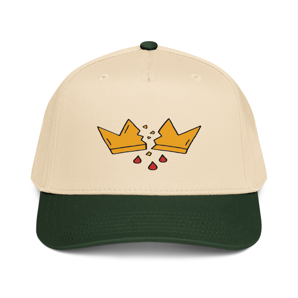 Otto Cap 31-069 I 5 Panel Mid Profile Baseball Cap (Dark Green/Natural / One Size)